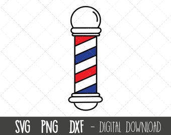 Barber pole svg, barber shop svg, barber shop clipart, Barber pole silhouette, barber pole vector png, cricut silhouette svg cutting file