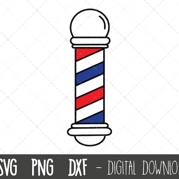 Barber pole svg, barber shop svg, barber shop clipart, Barber pole silhouette, barber pole vector png, cricut silhouette svg cutting file