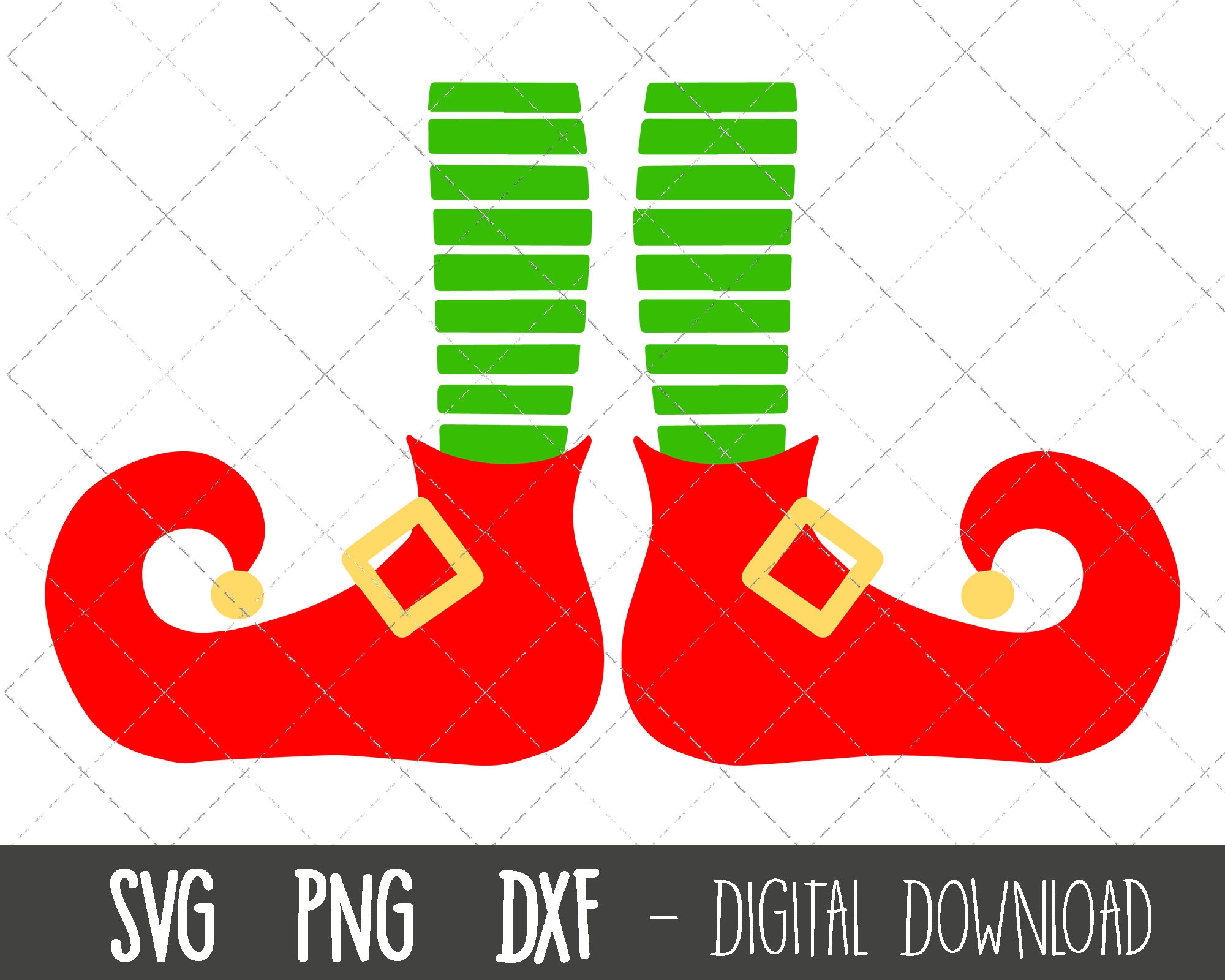 Elf Shoes Svg Elf Svg Christmas Svg Elf Svg File Elf Feet | Etsy