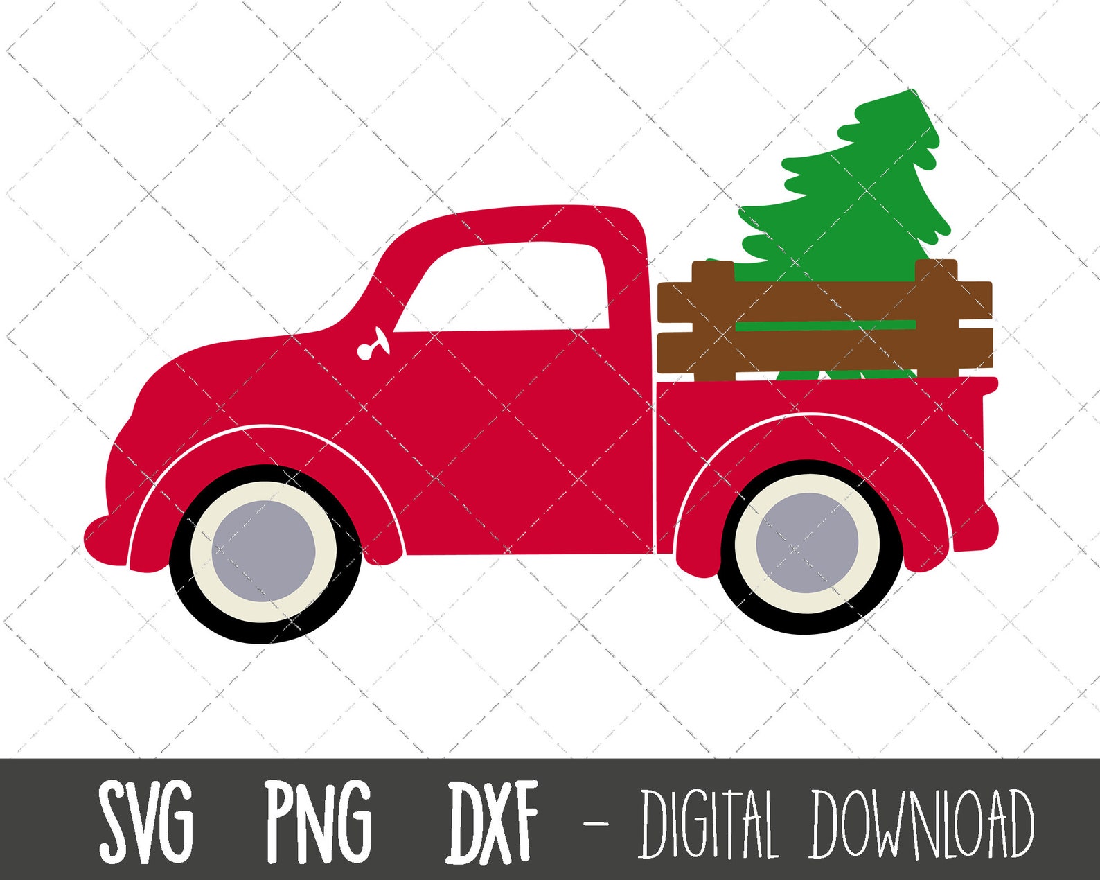 Christmas tree truck svg tree svg truck svg christmas tree Etsy