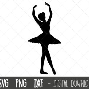 Ballerina svg, ballet svg, ballerina silhouette, dancer svg, ballet silhouette, ballerina cut file, ballerina cricut silhouette svg cut file