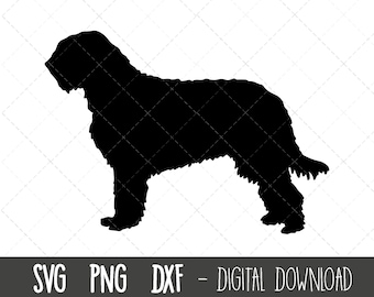 Otterhound svg, dog svg, Otterhound silhouette, Otterhound outline png, Otterhound clipart, dog pet png, dxf, cricut silhouette svg cut file