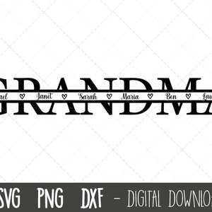Abuela SVG, abuela svg, abuelo split name frame svg, abuela svg, abuela cut file, Mother's Day SVG, cricut silhouette svg cut file