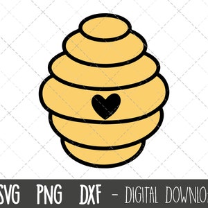Bijenkorf SVG, honing svg, bijenkorf clipart, bijenkorf png, bijen svg, bijenhoning svg, dxf, schattige bijenkorf svg, bijenkorf cricut silhouet svg bestand knippen