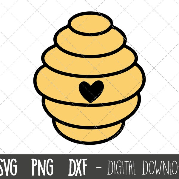 Beehive SVG, honey svg, beehive clipart, beehive png, bee svg, bee honey svg, dxf, cute beehive svg, beehive cricut silhouette svg cut file
