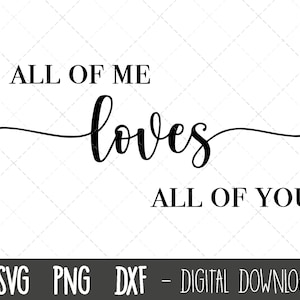 Je vous aime tous SVG, moi tous svg, mariage svg, clipart de mariage svg, mariage svg, fiançailles cricut silhouette svg fichier coupé