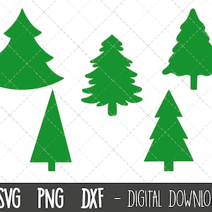 Alberi di Natale svg, alberi di natale clipart, albero di natale svg bundle, albero tagliato file svg, albero di natale cricut silhouette svg cut cutting file
