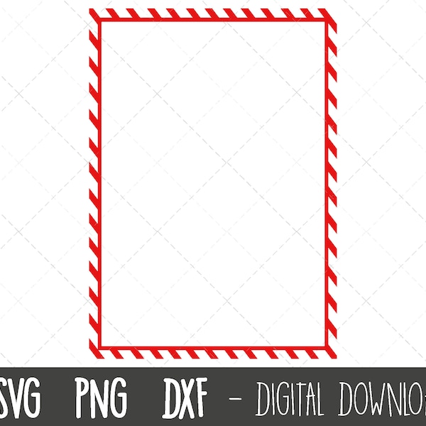 Christmas candy cane border svg, candy cane border png, candy cane svg, Christmas svg, candy cane outline, candycane cricut silhouette file