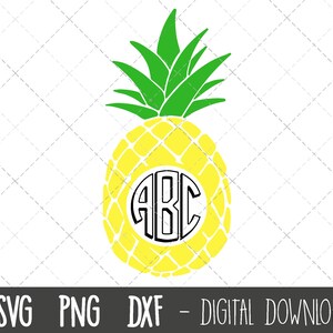 Pineapple SVG, fruit Svg, pineapple monogram svg, pineapple clipart svg, pineapple png, dxf, pineapple cricut silhouette svg cutting file