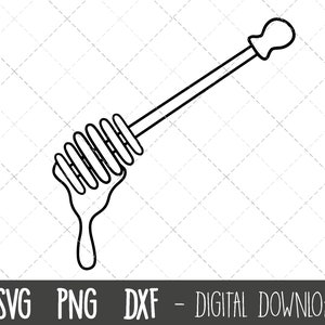 Honey dipper SVG, honey svg, honey spoon clipart png, bee svg, bee honey svg, dxf, honey jar svg, honey cricut silhouette svg cutting file