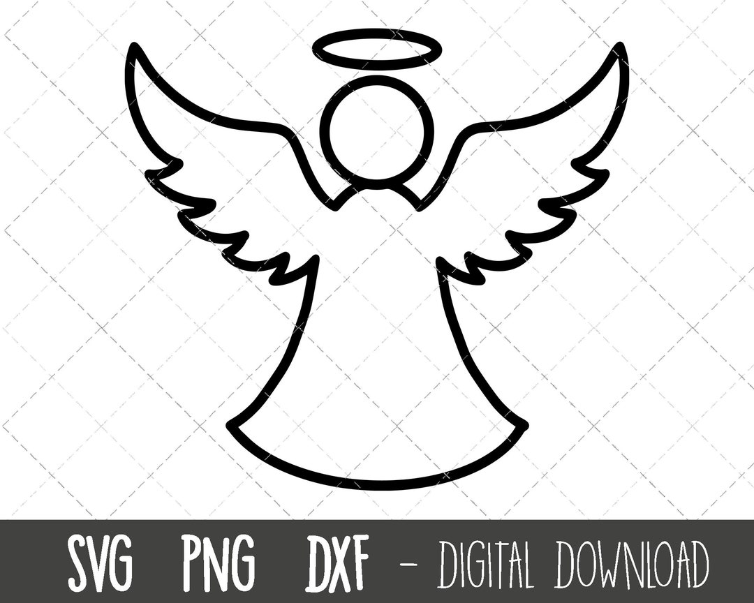 Angel SVG, Angel Wings Svg, Christmas Angel Svg, Angel Vector, Angel