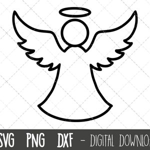 Angel SVG, angel wings svg, christmas angel svg, angel vector, angel clipart, religious angel svg, angel cricut silhouette svg cut file