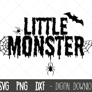 Little Monster svg, halloween svg shirt, monster t-shirt, halloween momster svg, grappige jongen halloween svg, cricut silhouet gesneden bestanden