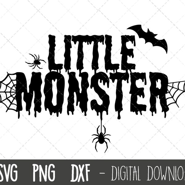 Little Monster svg, halloween svg shirt, monster t-shirt, halloween momster svg, funny kid halloween svg, cricut silhouette cut files