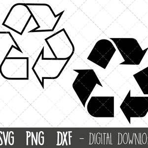 Recycling Symbol svg, recycling svg, recycling clipart, recycling png, dxf, recycle symbol cut file, recycle cricut silhouette svg cutting file