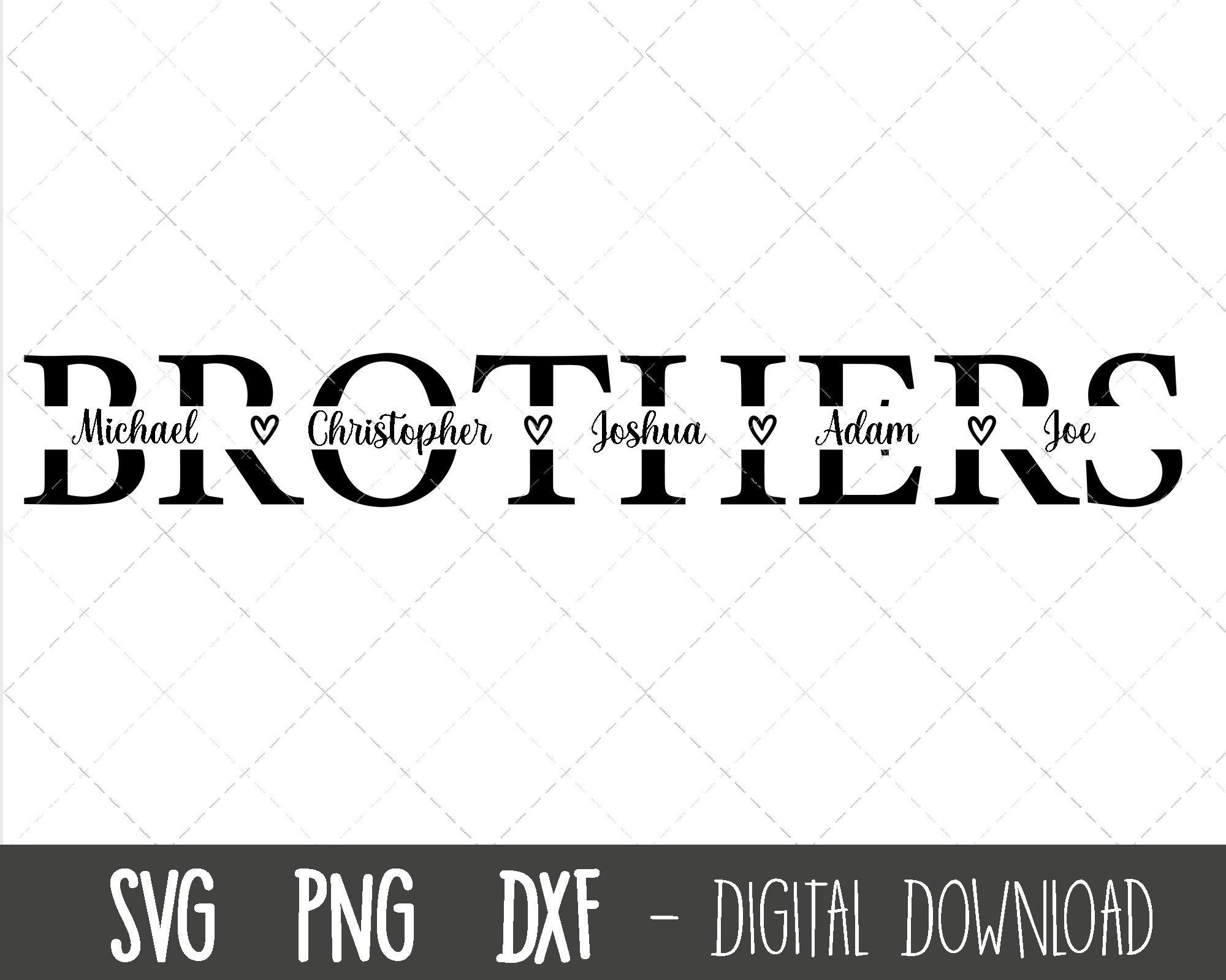 Brother Clipart Outline