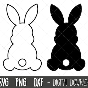 Osterhase SVG, Hase SVG, Hase SVG, Hase SVG, Hasen svg, Hasen svg, Buuny Umriss SVG, Cricut Silhouette svg cut file