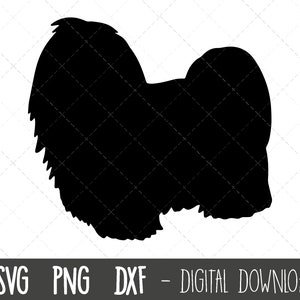 Maltese svg, dog svg, Maltese silhouette, Maltese outline png, Maltese clipart, pet dog png, dxf, Maltese cricut silhouette svg cut file