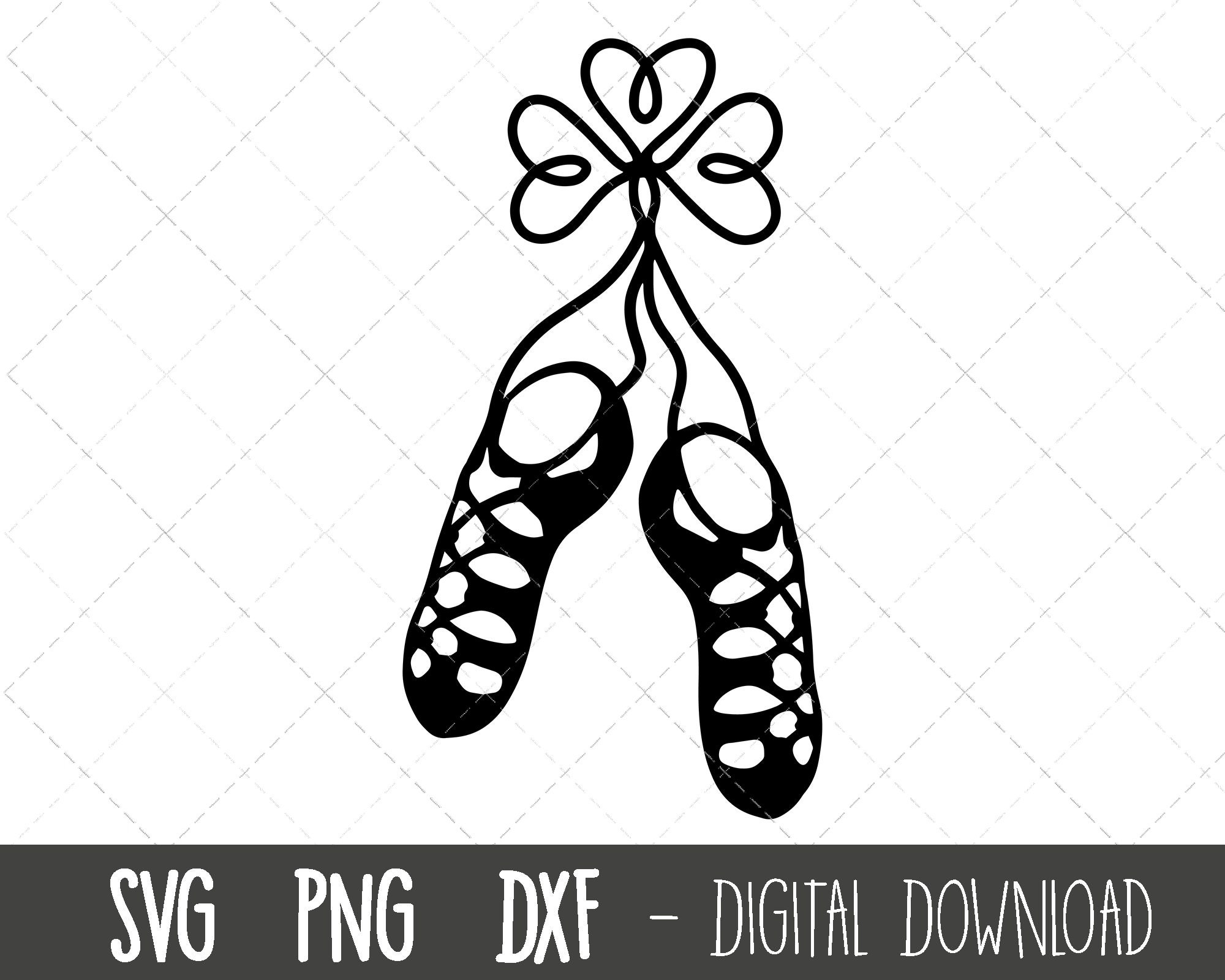 Irish Dance Shoes Svg - Etsy