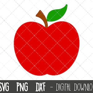 Apple svg, Apple clipart, apple cut file, Apple vector, fruit clipart, apple png, dxf, apple fruit cricut silhouette svg cutting file
