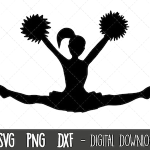 Cheerleader svg, cheerleading svg, cheerleader svg, cheerleader silhouette, cheerleader clipart, cheerleading clipart, cricut silhouette svg