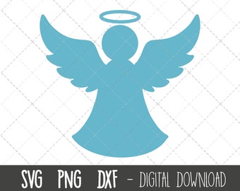 Angel SVG, angel wings svg, christmas angel svg, angel vector, angel clipart, religious angel svg, angel cricut silhouette svg cut file