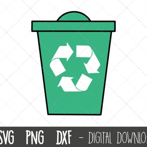 Recycling SVG, Mülleimer svg, Mülleimer svg, Mülleimer svg, Mülleimer svg, Recycle Bin svg, Recycle Cricut Silhouette svg cut file