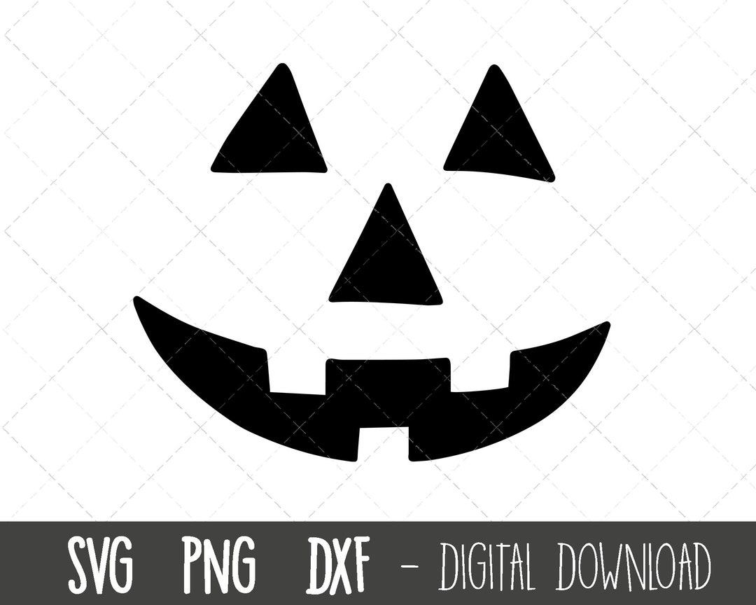Pumpkin Face Svg, Halloween Svg, Holiday Clipart, Pumpkin Halloween Png ...