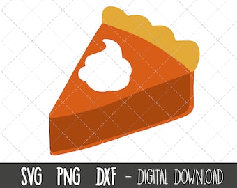Pumpkin Pie slice svg, pumpkin pie svg, thanksgiving svg, pumpkin pie slice png, dxf, fall pumpkin pie cricut silhouette svg cutting files