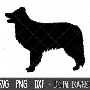 Border Collie svg, Hund svg, Border Collie Silhouette, Collie Silhouette png, Collie Clipart, Hund Haustier png, dxf, cricut silhouette svg