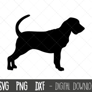 Bloodhound svg, dog svg, Bloodhound silhouette, Bloodhound outline png, Bloodhound clipart, dog pet png, dxf, cricut silhouette svg cut file