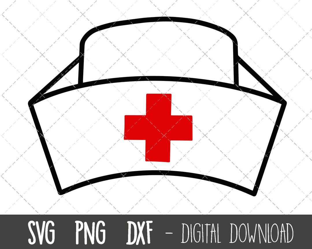 Nurse Hat Svg, Nursing Svg, Nurse Svg, Nurse Clip Art, Nursing Clipart