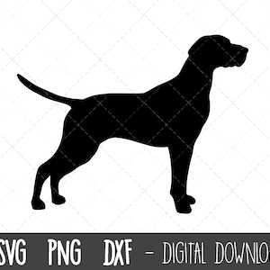 English Pointer svg, Hund svg, English Pointer Silhouette, English Pointer Clipart, Hund Haustier png, dxf, Pointer cricut Silhouette svg Plotterdatei