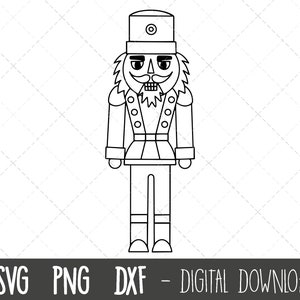Nutcracker svg, nutcracker clipart, nutcracker cut file, holiday clipart, palace guard svg, toy soldier svg cricut silhouette svg cut file