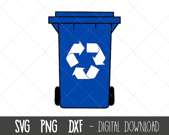 Basura azul reciclaje sale