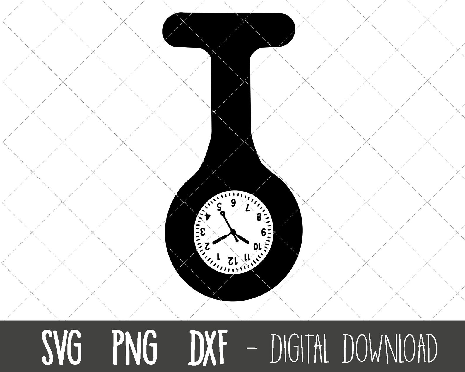 Nurse Fob Svg Nurse Watch Svg Nurse Svg Nurse Clip Art Etsy Canada