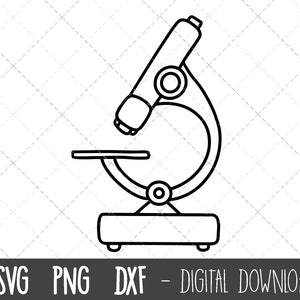 顕微鏡 svg、科学 svg、科学 クリップアート、顕微鏡 png、学校 svg クリップアート、dxf、顕微鏡 cricut シルエット svg カット ファイル