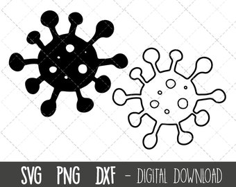 Virus svg, virus svg bundle, corona virus svg, covid virus svg, virus clip art, virus vector, png, virus cricut silhouette svg cutting file