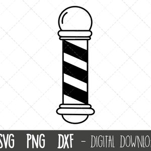 Barber pole svg, barber shop svg, barber shop clipart, haircut svg, hair svg, barber pole vector png, cricut silhouette svg cutting file