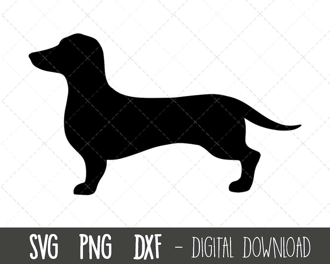 Dachshund Svg, Dog Svg, Dachshund Silhouette, Dachshund Outline Png