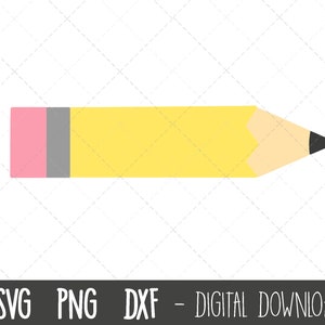 Potlood SVG, potlood clipart, school svg, leraar svg, potlood png, potlood gesneden bestand, potloden svg, dxf, potlood cricut silhouet svg gesneden bestand