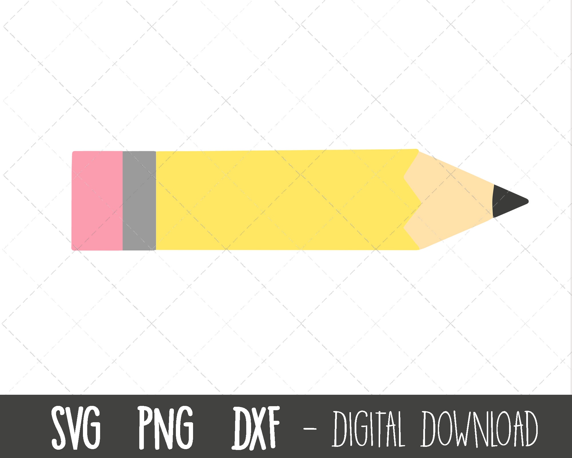 Pencil SVG Pencil Clipart School Svg Teacher Svg Pencil Etsy UK