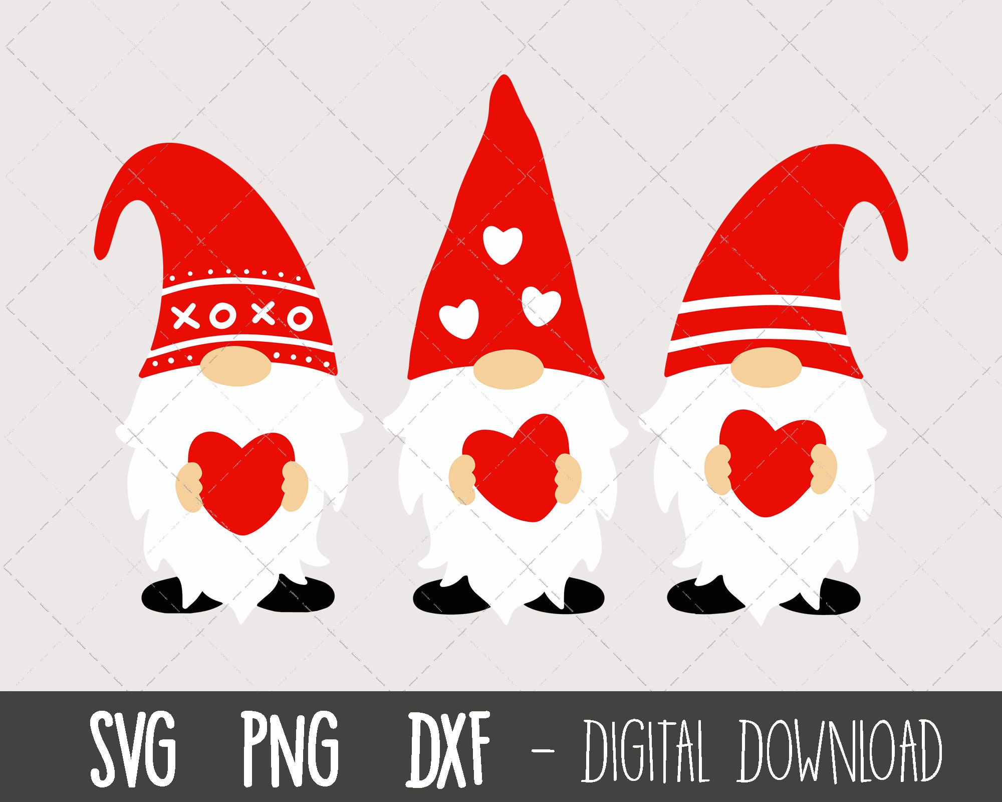 Valentines Day Svg Valentine Gnomes Svg Gnome Svg Valentine - Etsy