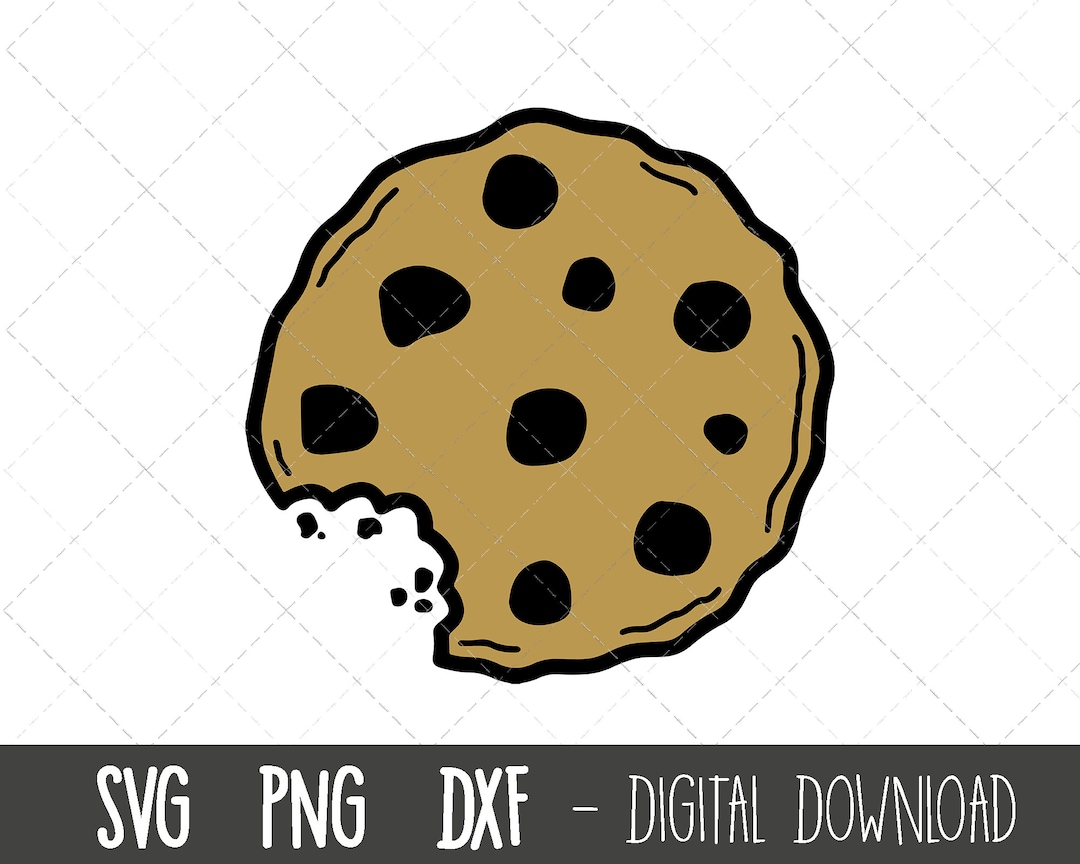 Cookie SVG, Chocolate Chip Cookie Svg, Cookie Clipart, Cookie Png