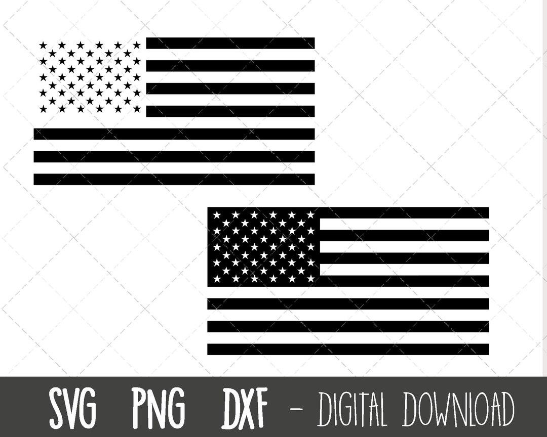 American Flag Svg Bundle, 4th of July Svg, USA Flag Svg, USA Flag Black ...