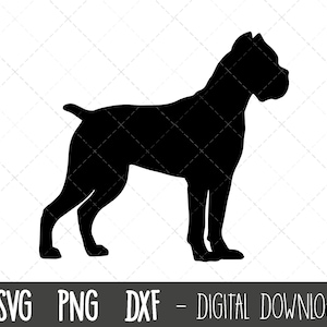 Cane Corso svg, dog svg, Cane Corso silhouette, Cane Corso outline png, Cane Corso clipart, pet dogpng, dxf, cricut silhouette svg cut file