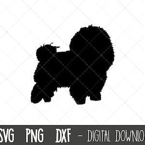 Bolognese svg, dog svg, Bolognese silhouette, Bolognese outline png, Bolognese clipart, dog pet png, dxf, cricut silhouette svg cut file