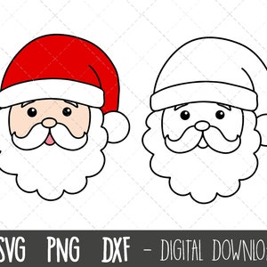 Weihnachtsmann SVG, Weihnachtsmann svg, Weihnachtsmann svg Datei, Santa SVG Cut Datei, Santa svg png, SVG Dateien, Cricut Silhouette SVG Cut Cutting File