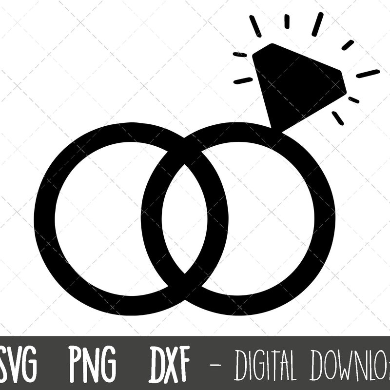 Wedding Ring Svg - Etsy