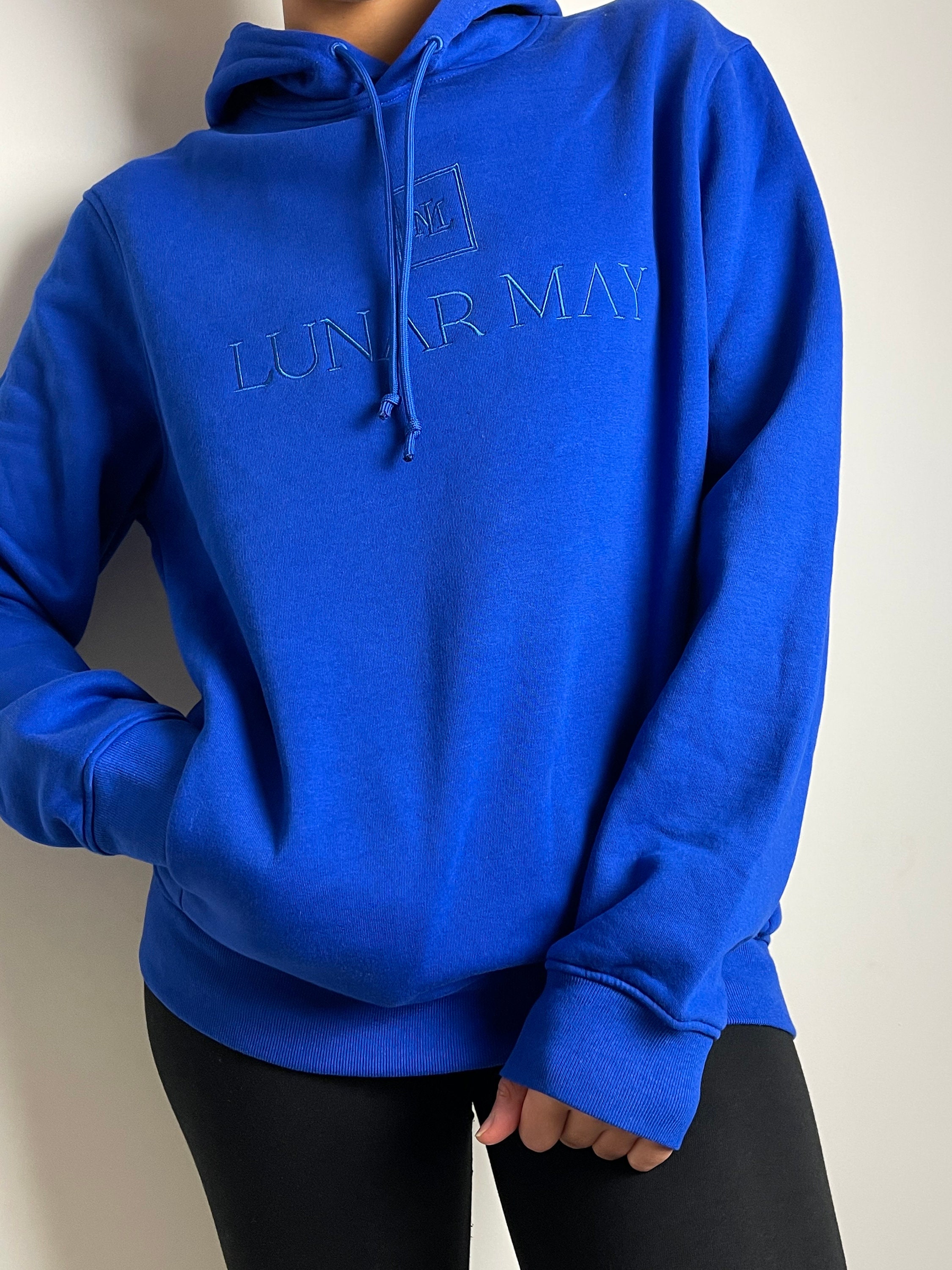 Royal Blue Hoodie Etsy UK